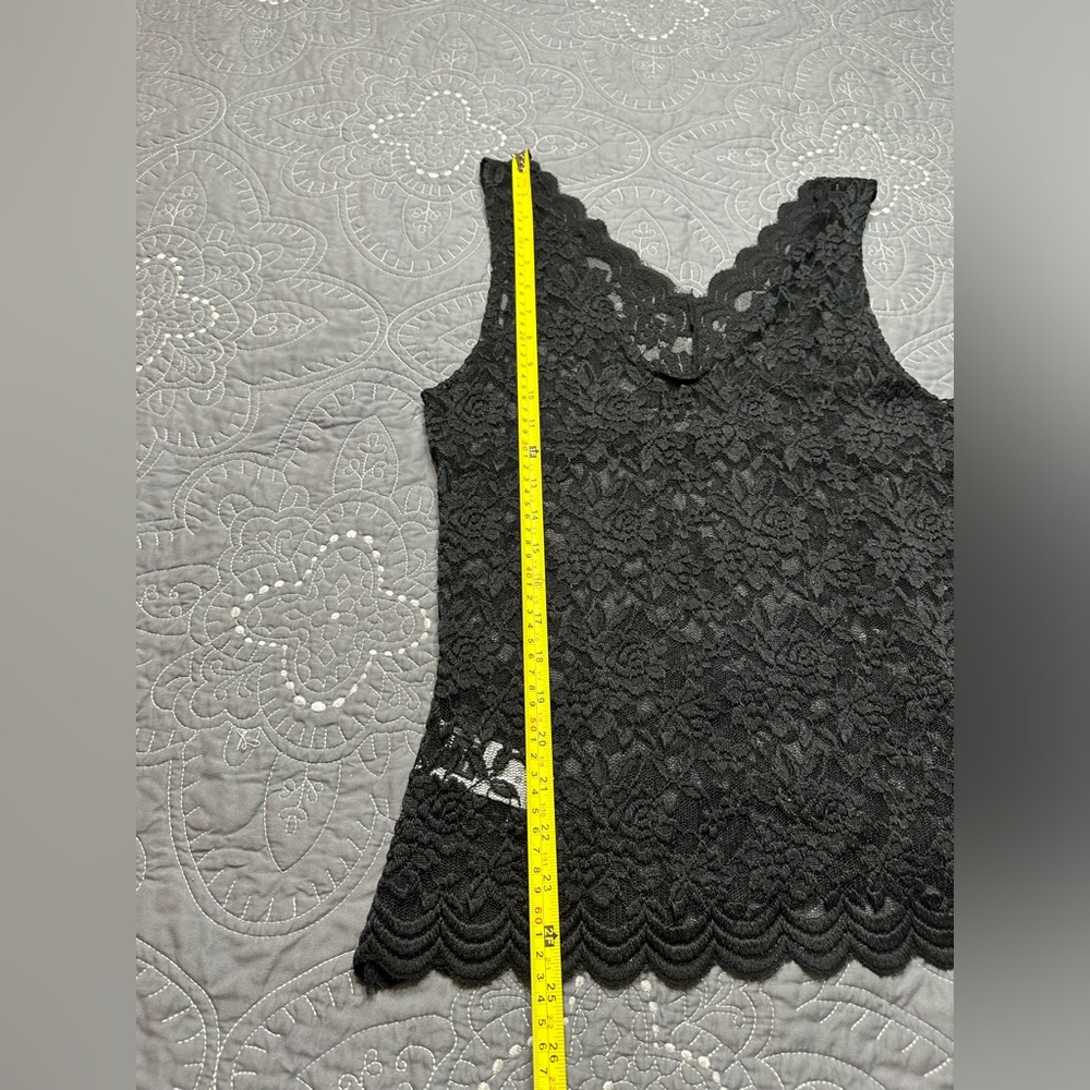 SHEIN Women’s Black Lace Tank Top Size L - Picture 6 of 8